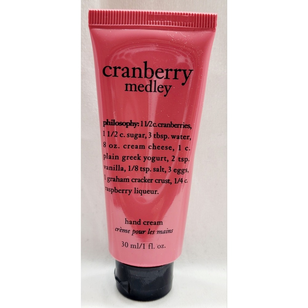 Philosophy CRANBERRY MEDLEY Hand Cream Holiday Handbook Season 1 oz/30mL New